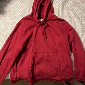 red hoodie